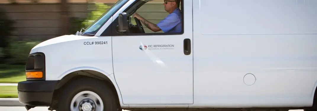 KIC Refrigeration service vehicle serving Mount Vernon area